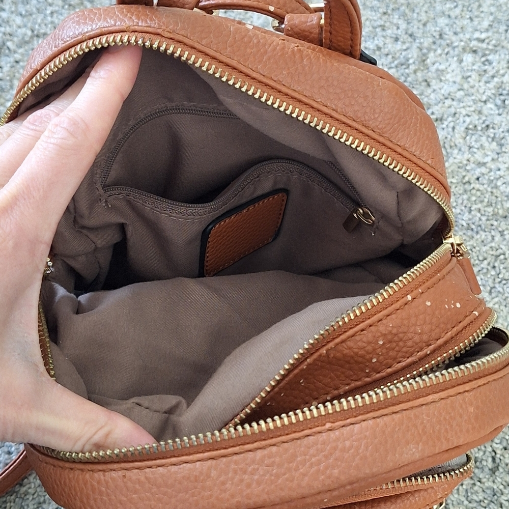 Brown Leather Backpack - Picture 5 of 7